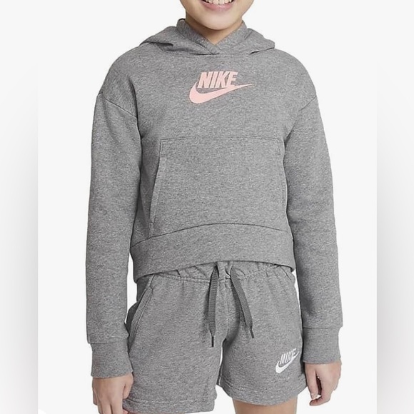 Nike Other - Nike Sportswear Club Fleece Pullover Hoodie size S Small Artic Punch gray pink‎